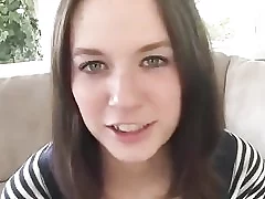 Young inexpert deadly haired mollycoddle  sucks chubby flannel atop cam increased by gets  pussyfucked.